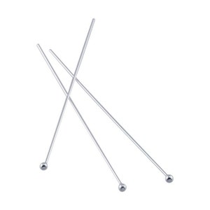 50 Pcs 925 Sterling Silver Ball Headpins