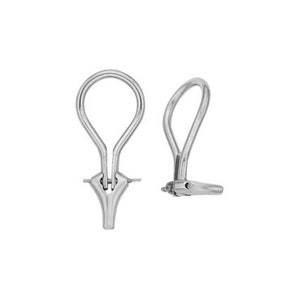 Platinum Omega Back Ear Nut / None-pierced Earring
