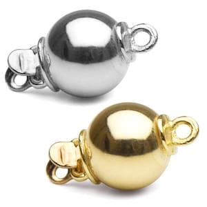 Ein wunderschöner Kugelverschluss aus 14K Gelb / Weißgold