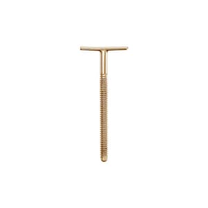 14K Solid Gold T-Post Earring Threaded