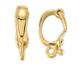 14K Gold Colgante Colgante Enhancer / Intercambiable Enhancer