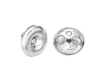 Replacement Platinum Earring Screw Backing / Platinum Screw Earring Back