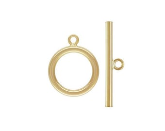 14K Gold Filled Toggle Clasp For Necklace / Bracelet