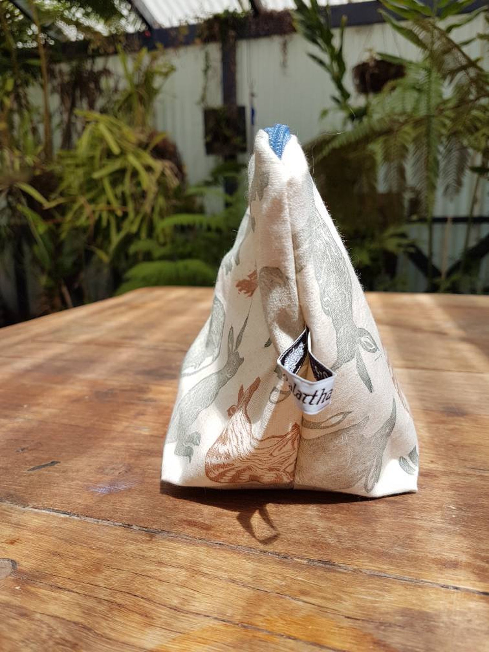 Australian Animal Pouch Hand Printed With Numbats Bandicoots Etsy