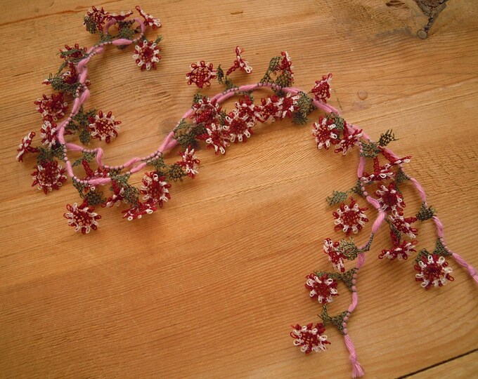 Needle Lace Flowers Handmade Traditional Turkish Oya Flower Etsy