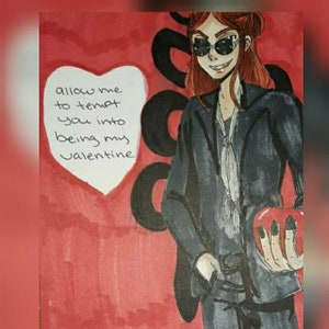 Gute Omens Valentinstag-Karten