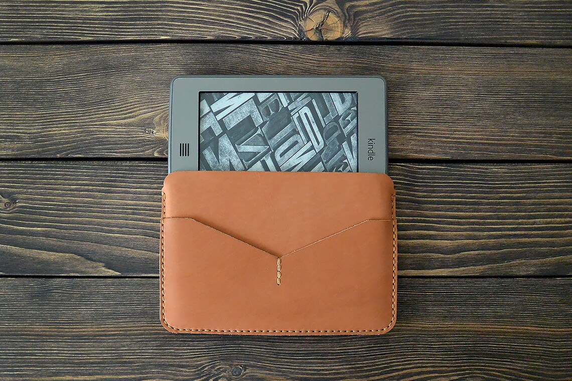 Kindle Paperwhite leather case / Horizontal case / Reader Etsy