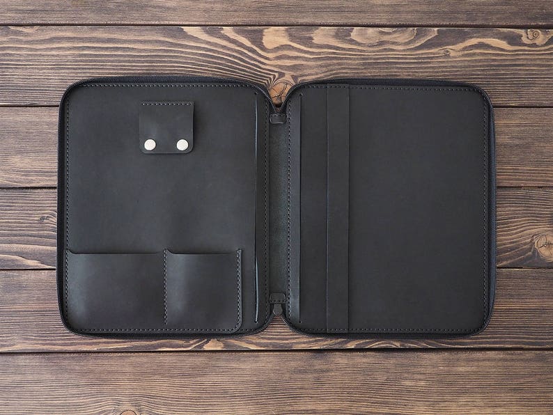 IPad Pro 11 inch Leather organizer. Personalized iPad case. 11 Etsy