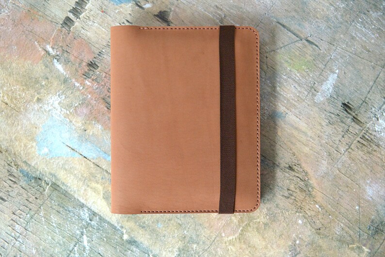 IPad mini leather folio. iPad and document organizer. Etsy
