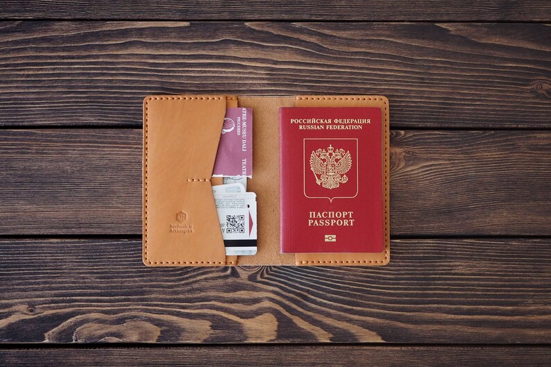 Leather Passport Cover and Document Holder. Passport Case. Etsy