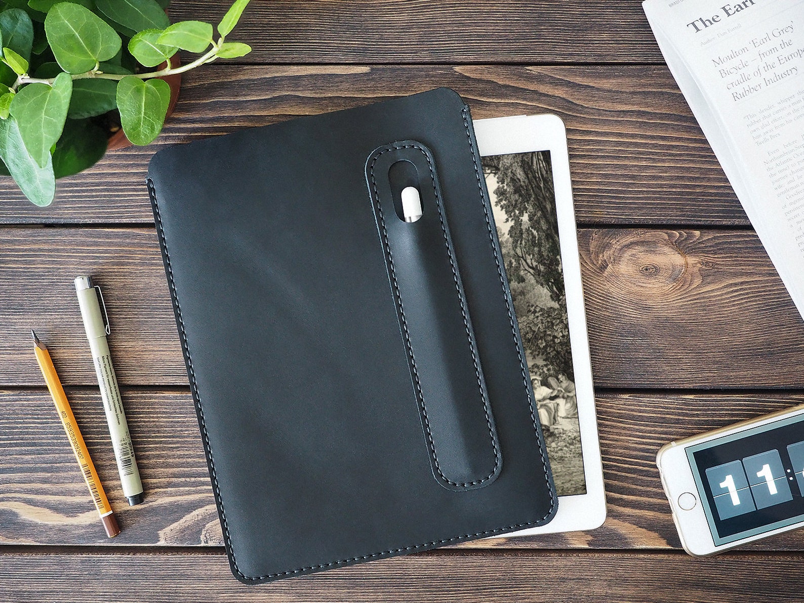 Leather reMarkable 2 sleeve case. Personalized reMarkable Etsy