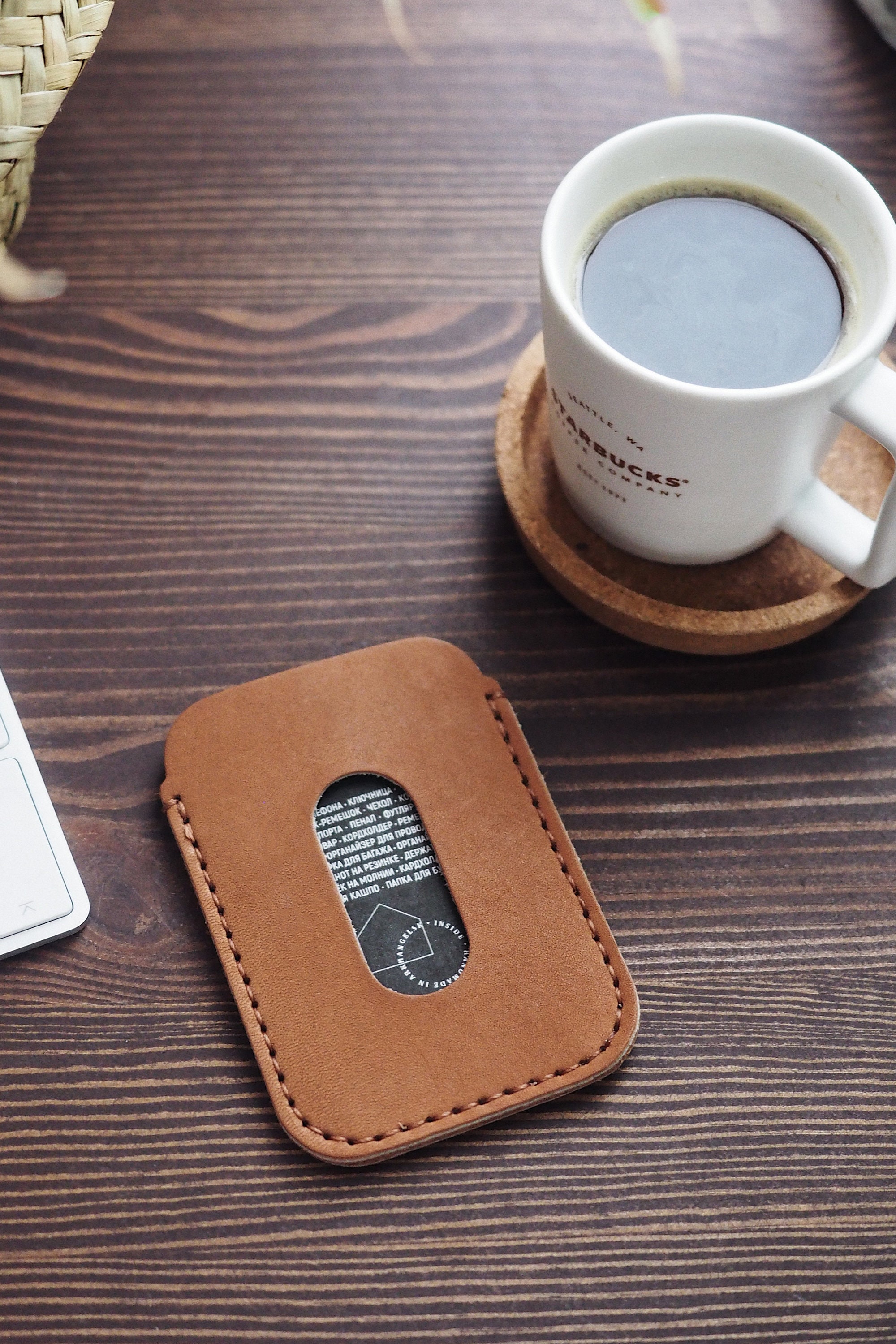 Christmas leather gift set. Set of personalized leather key Etsy