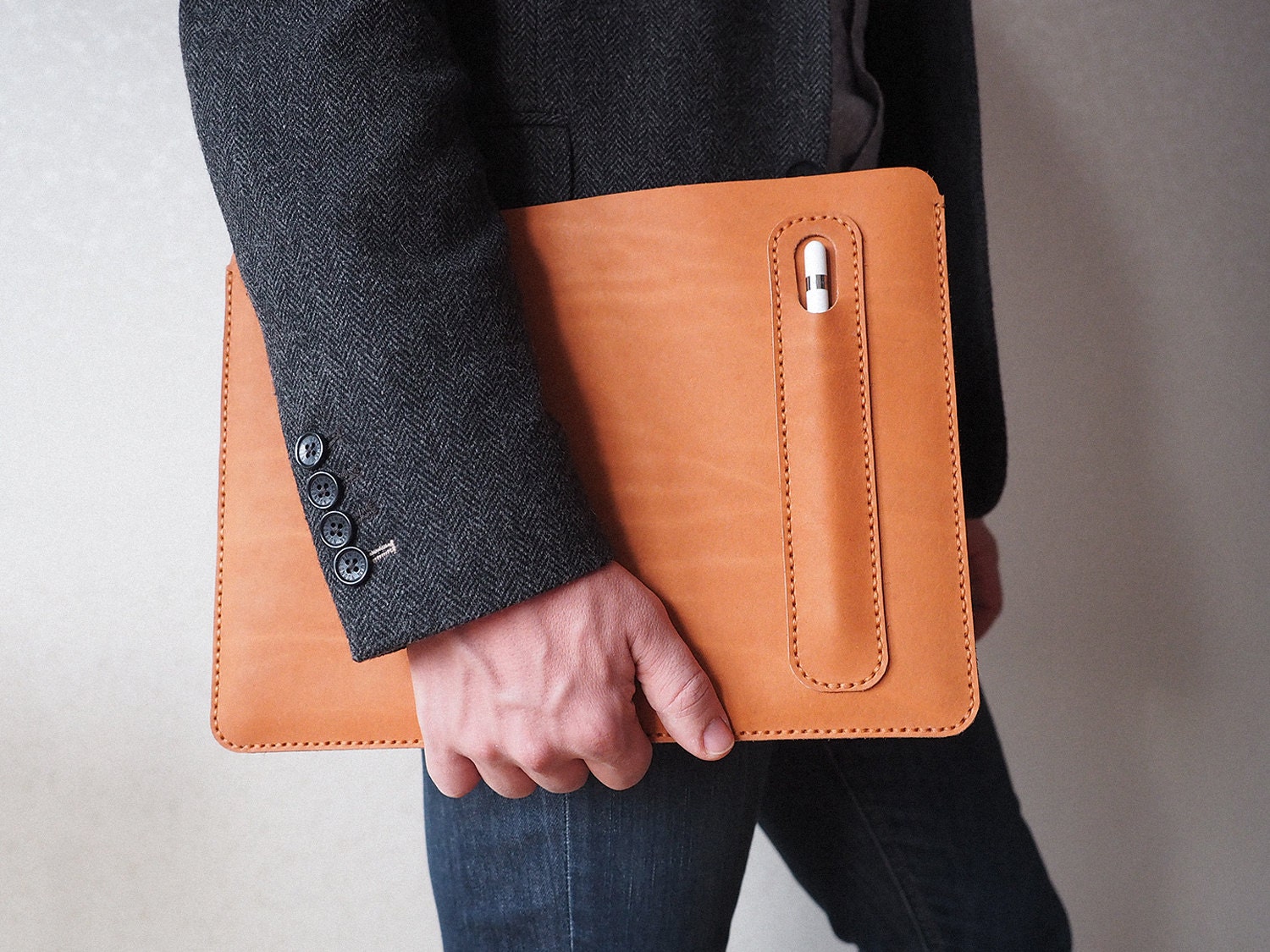 iPad Pro 12.9 inch leather cover. Personalized iPad Pro and Apple Pen holder.... iPad Pro 12.9 inch leather cover. Personalized iPad Pro and Apple Pen holder....