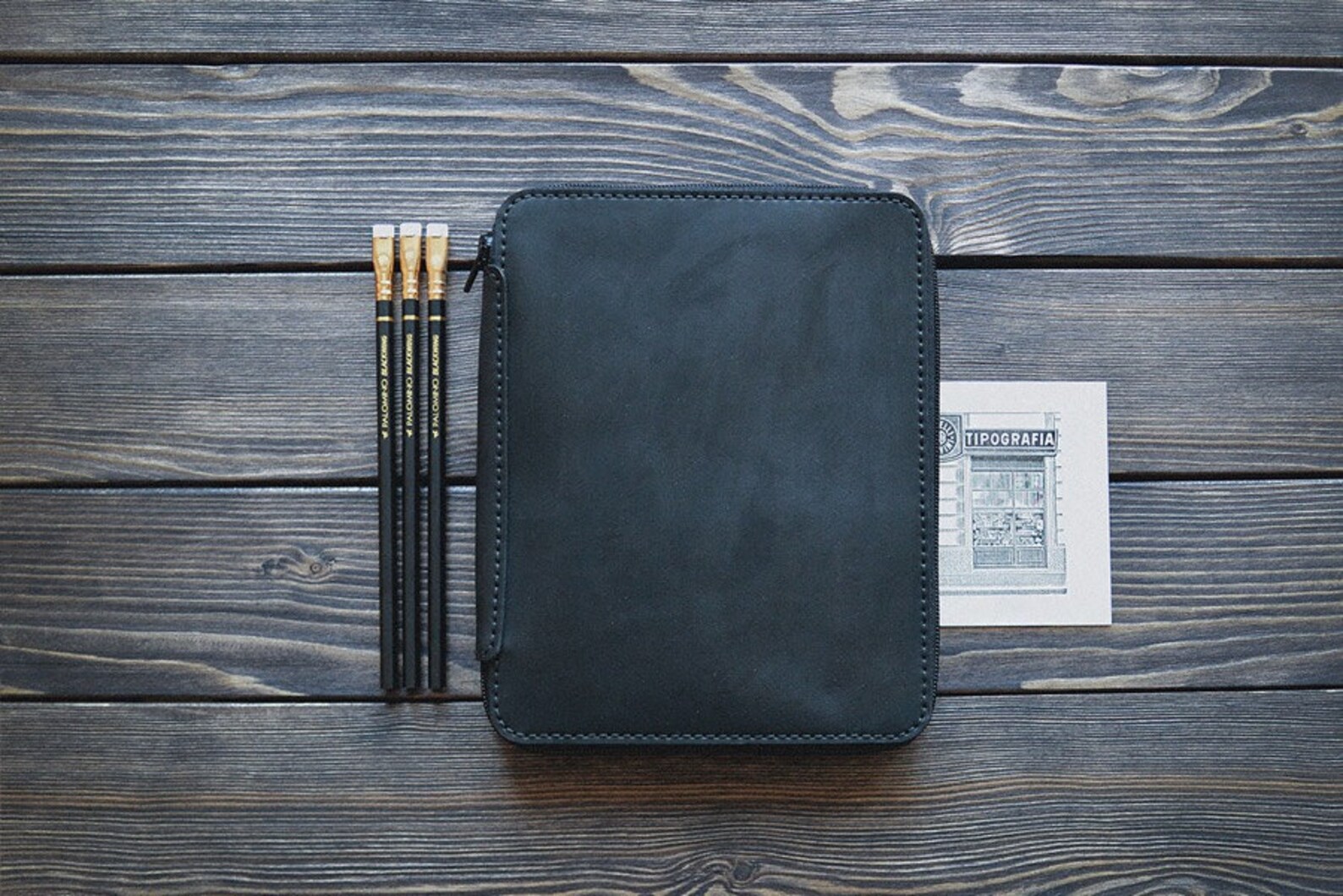 Leather Zip iPad Organizer Padfolio / Leather Binder iPad Etsy