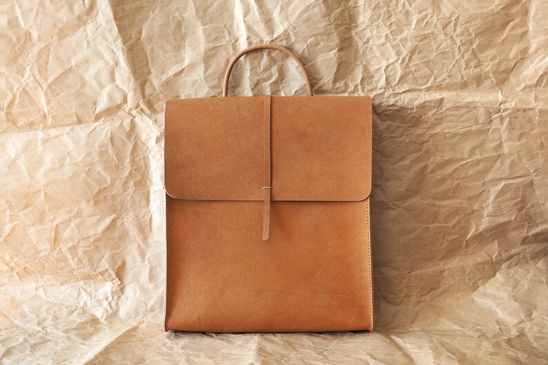 genuine leather rucksack