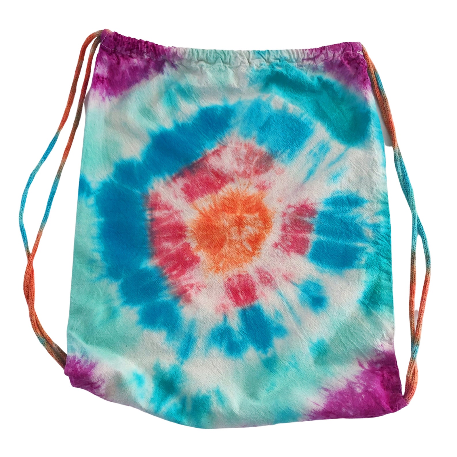 Tie Dye Drawstring Backpack Etsy