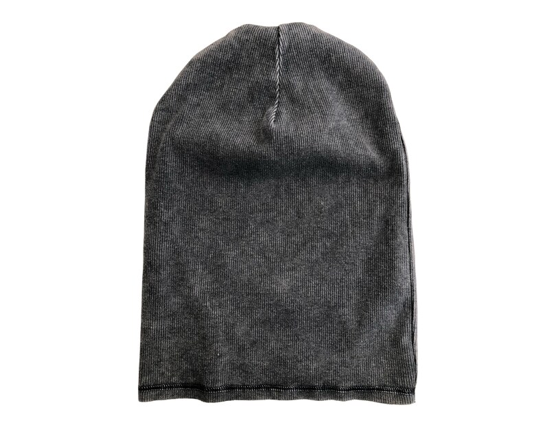 Men's Black Slouchy Beanie Hat Etsy