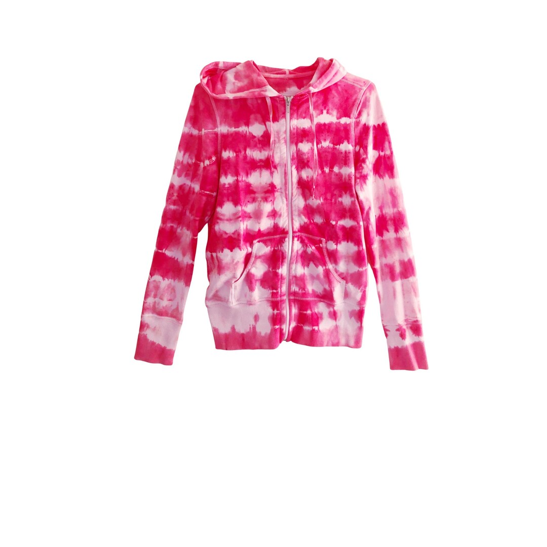 Pink Tie Dye Hoodie Dress
