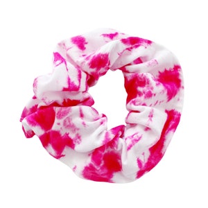 Shibori Pink Tie-Dye Scrunchie, Ponytail Holder