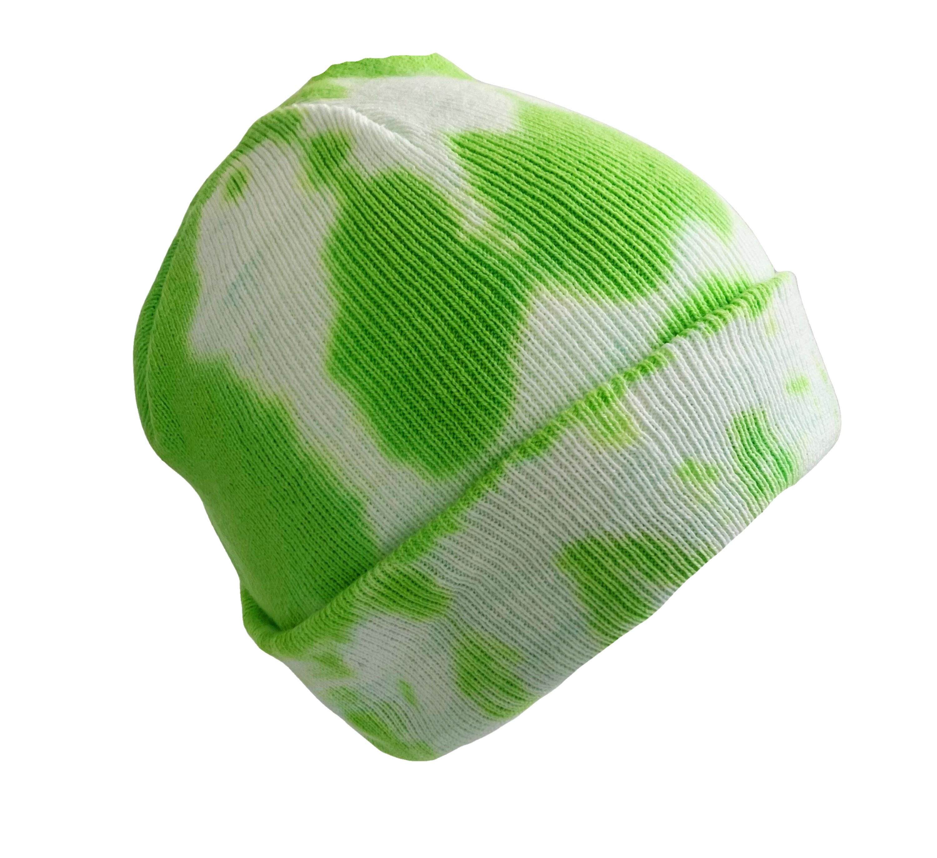 lululemon athletica green Tie-Dye Beanie Tie Dye Green Beanie, High Visibility Beanie Hat - Etsy main image 2