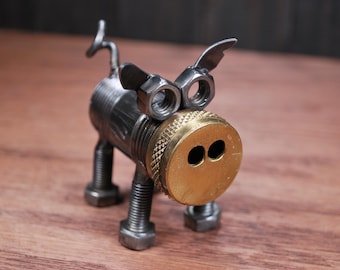 Brass Nose Container Pig