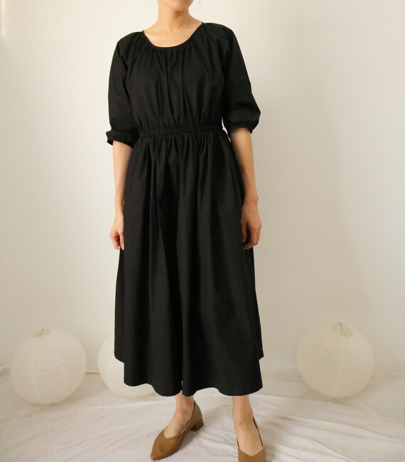 Mio Manga globo shirred algodón midi más - Etsy