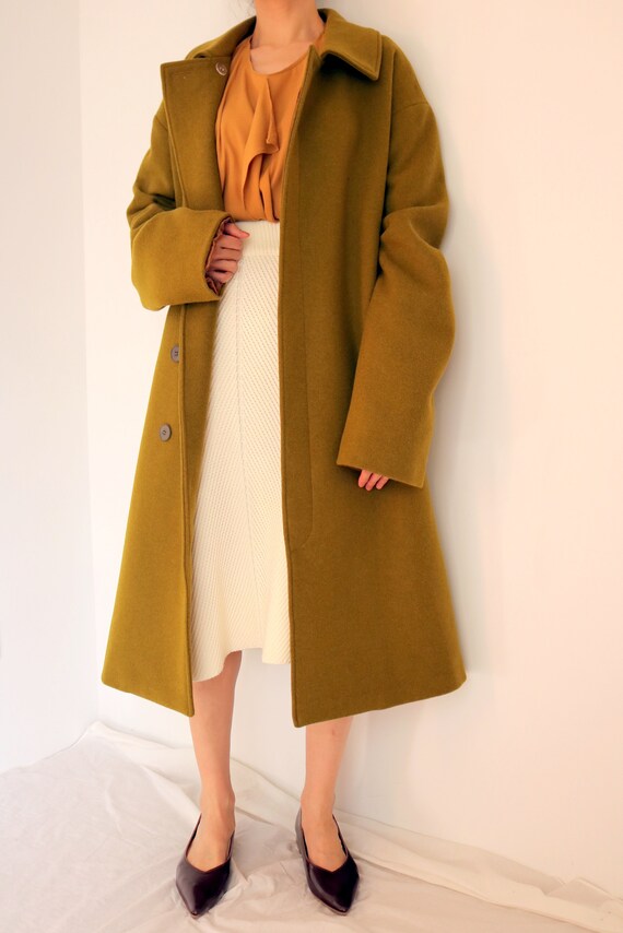 wool trench coat with hood