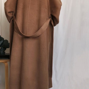Maxine Coat hand-sewn 20% alpaca wool maxi coat image 10