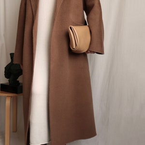 Maxine Coat hand-sewn 20% alpaca wool maxi coat image 5