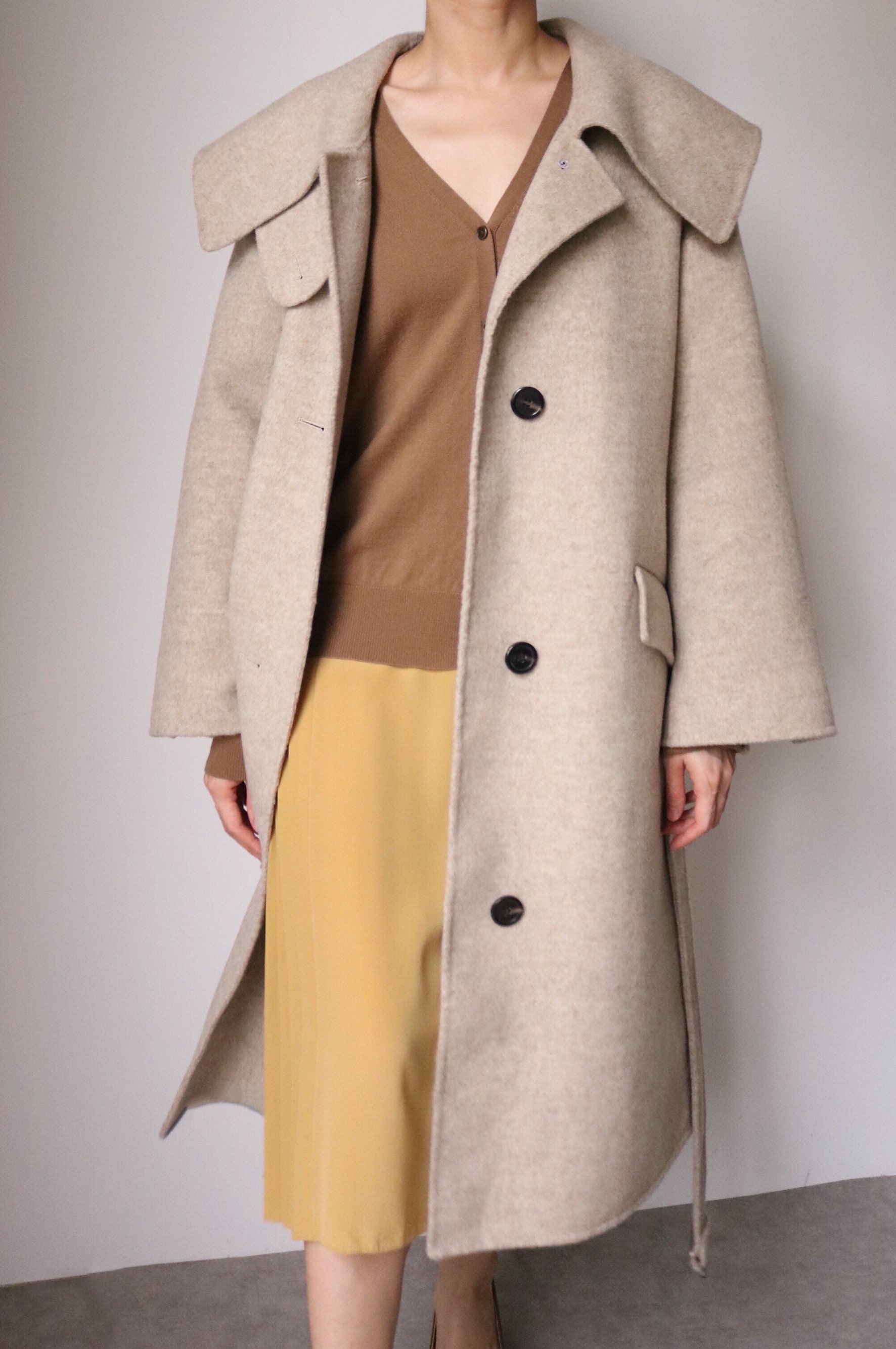 Capelet Coat handsewn doublefaced wool /cashmere coat Etsy