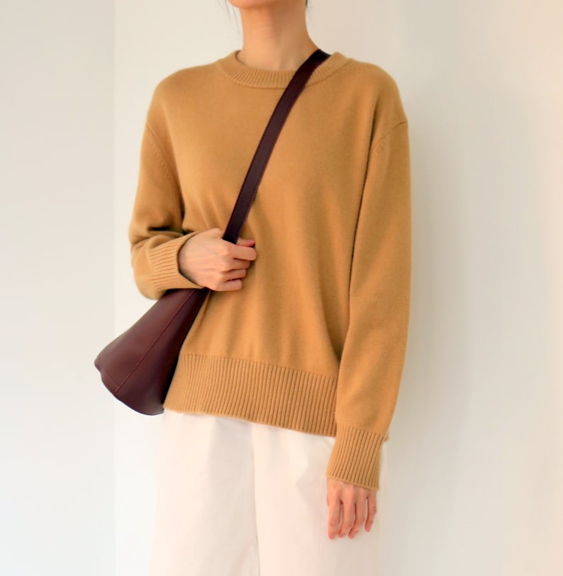 Anouk Sweater cashmere wool crew neck sweater more colours available zdjęcie 5