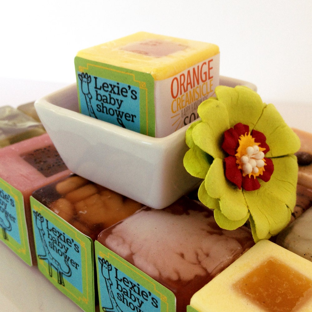 Baby Shower Favors Soaps With Personalized Label Safari Etsy