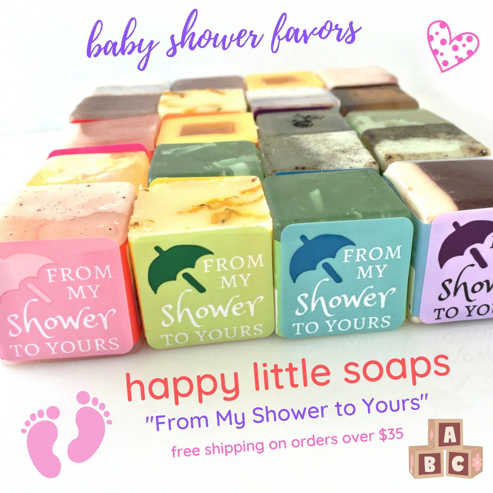 Baby Shower Favors Soaps from My Shower to Etsy