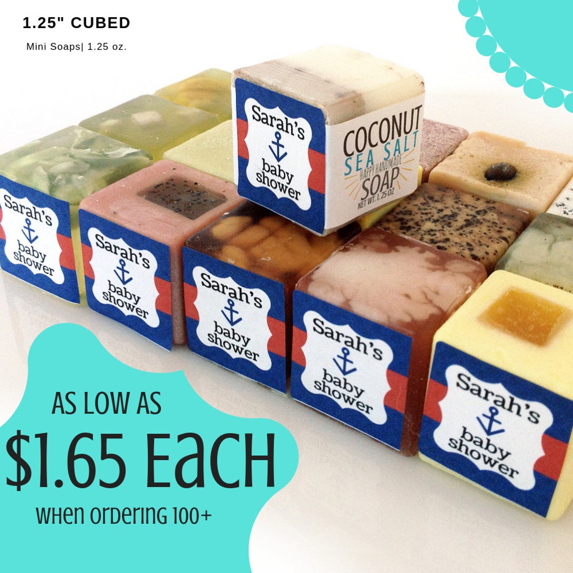 Baby Shower Favors Soaps With Custom Label Nautical Theme Etsy