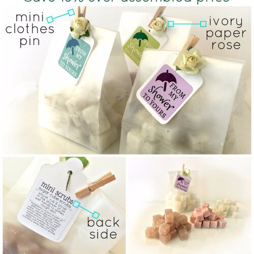 Sugar Scrub Cubes Favors Holiday Favors Wedding Favors Etsy