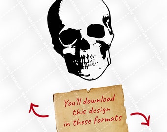Skull SVG, Halloween SVG, Halloween Decor for Cricut, Halloween Skull SVG, Cut File Cricut, Silhouette