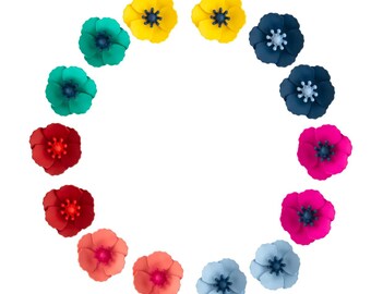 Poppy Garden Earrings (7 Colours Avail)