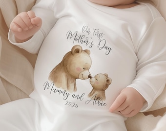First Mother’s Day 2026 Baby Outfit – Personalised Teddy Bear Gift From Baby