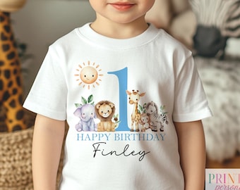 Babero tipo chaleco Safari personalizado para bebé: diseño vibrante de cumpleaños - algodón supersuave, unisex, impresión DTG, varios tamaños