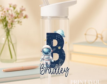 Personalised Astronaut Water Bottle: 750ml BPA-Free Kids Bottle
