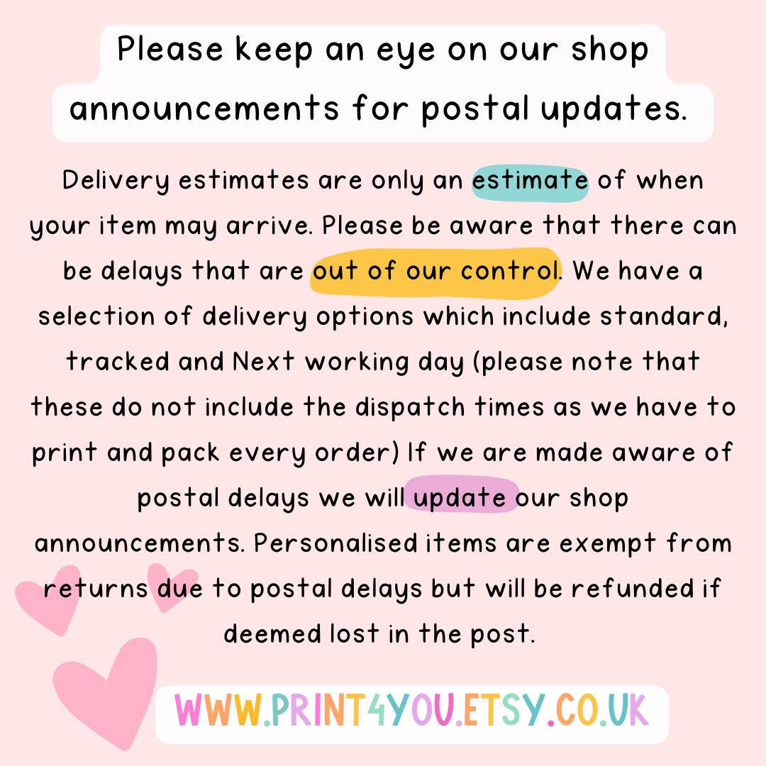 Blue Baby’s First Christmas Letter From Santa – Personalised A4 Gloss ...