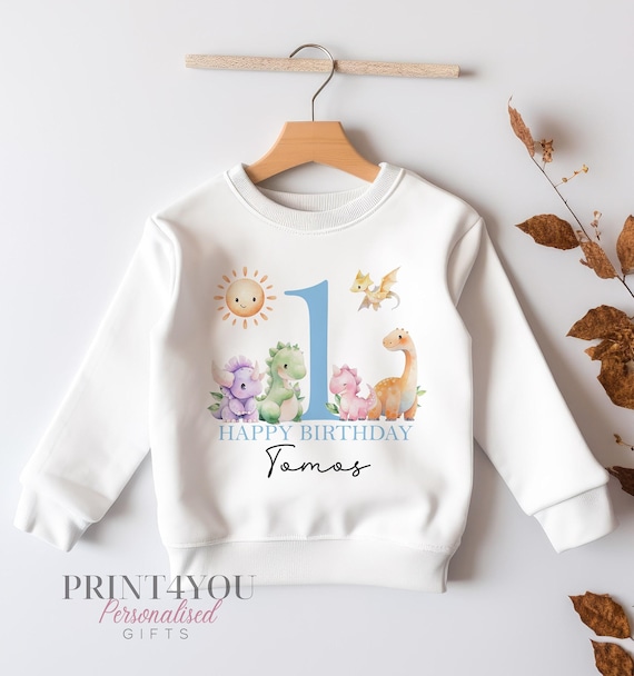 Personalised First Birthday Jumper, Birthday Sweatshirt for