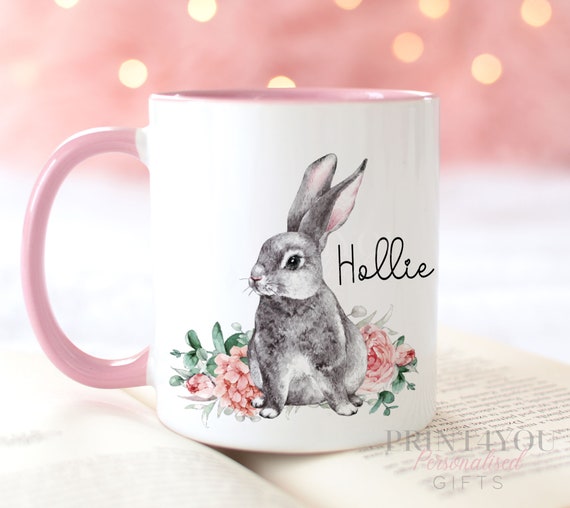 Rabbit Any Names* Personalised Mug Filled With Sweets *Easter 