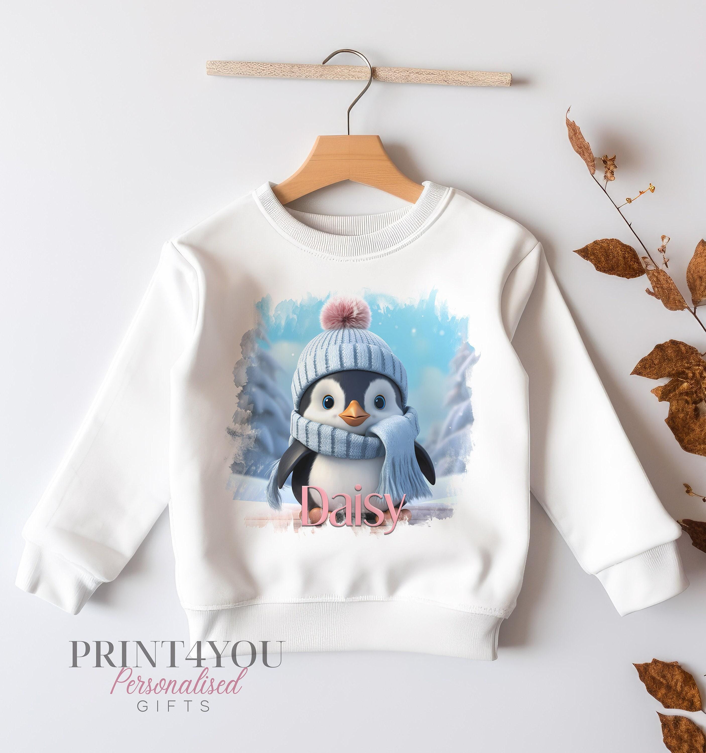 Border Collie Hoodie Club Penguin Kids Penguin Jumper UK