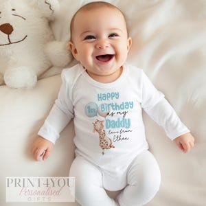 パパお誕生日おめでとう、パパとしての1歳の誕生日、スリープスーツ ベビー 成長ボディスーツ ベスト、パパの誕生日、パパの誕生日