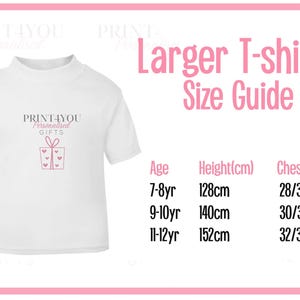 Personalised Big Sister T-Shirt: Heart Design, Pregnancy Announcement image 4