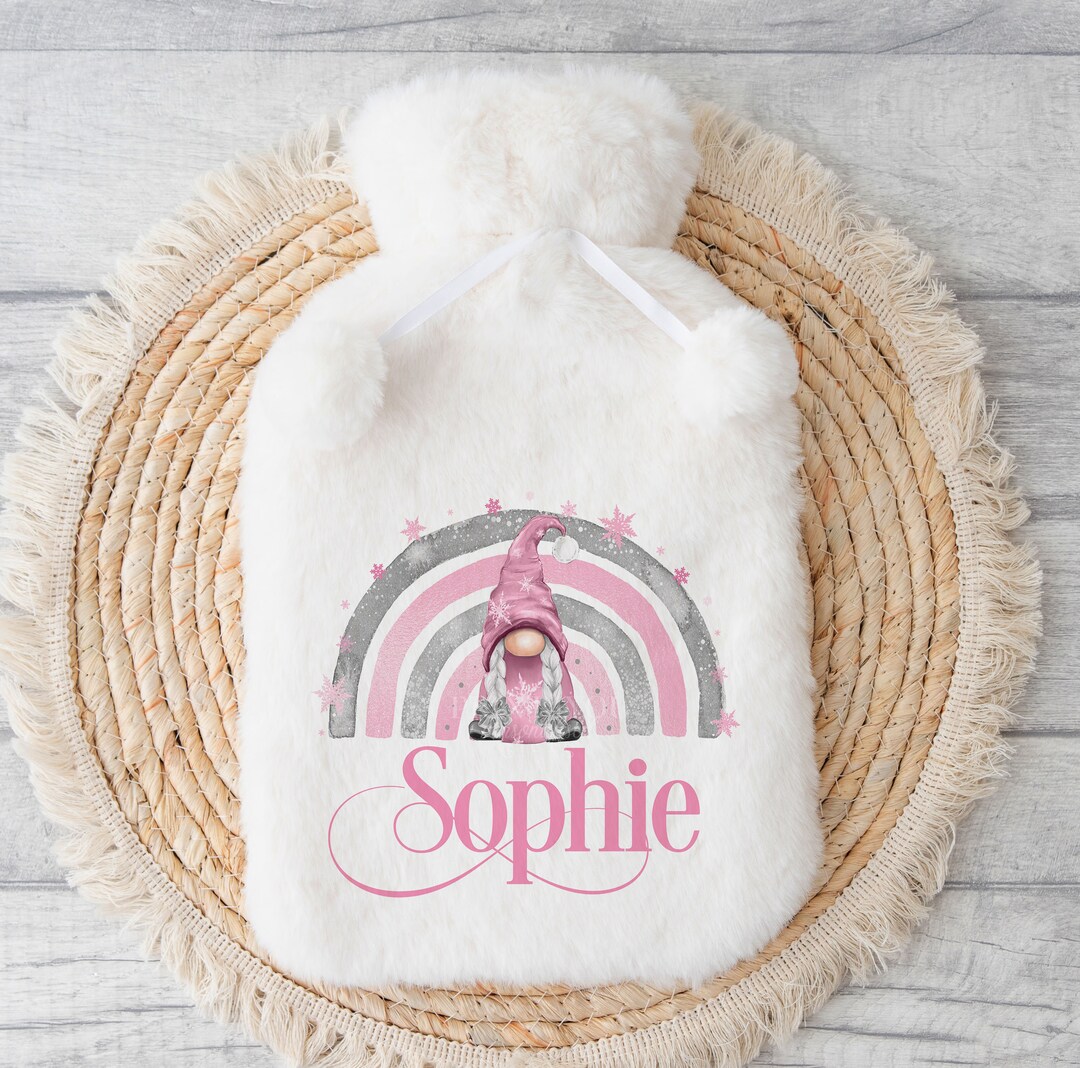 Personalised Hot Water Bottle Christmas Gift Ideas Pink Xmas Etsy