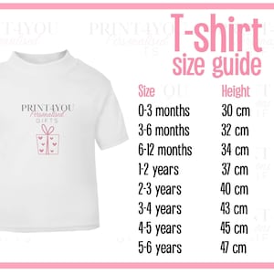 Personalised Big Sister T-Shirt: Heart Design, Pregnancy Announcement image 3