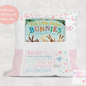 Personalised Butterfly Book Cushion: Children's Velvet Bedtime Story Pillow image 2