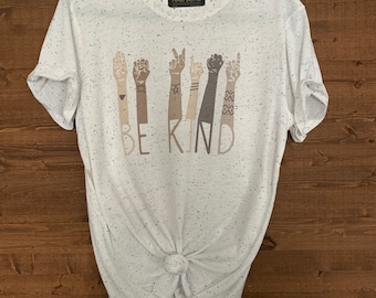 be kind | be kind sign language | be kind tshirt | black lives matter | graphic tee